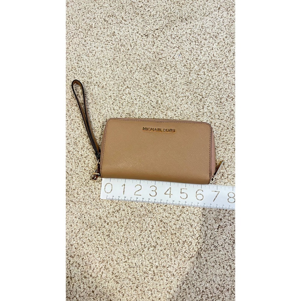 Michael Kors Wristlet Champagne Rose Gold Accents